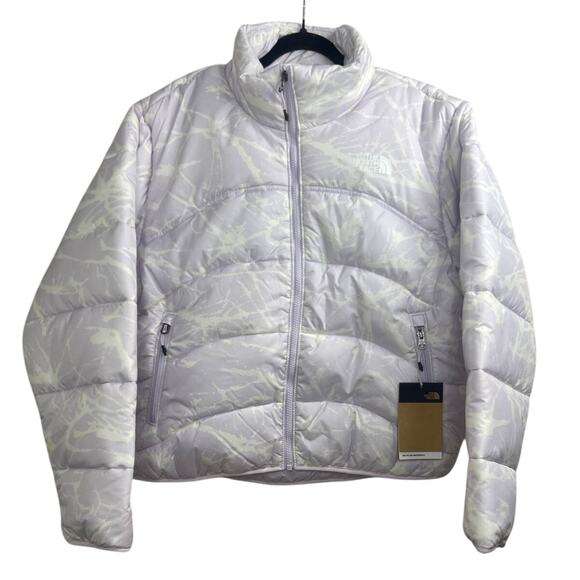 NWT The North Face TNF 2000 Puffer Lavender Print Jacket Women's Size Large - Picture 5 of 11